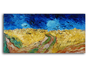 Винсент Ван Гог. Пшеничное поле с воронами (репродукция)